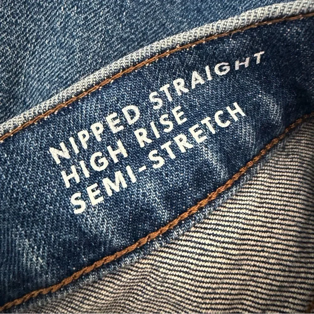 NEW J. Crew nipped straight High Rise jean in Semi stretch Style# CN394 Size 27